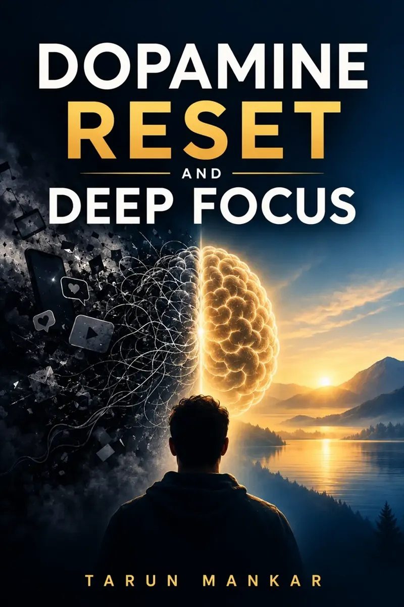 Dopamine Reset and Deep Focus Book Cover — Somatic Psychology by Tarun Mankar